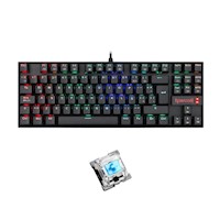 TECLADO GAMER REDRAGON KUMARA K552 TKL RGB NEGRO SWITCH AZUL